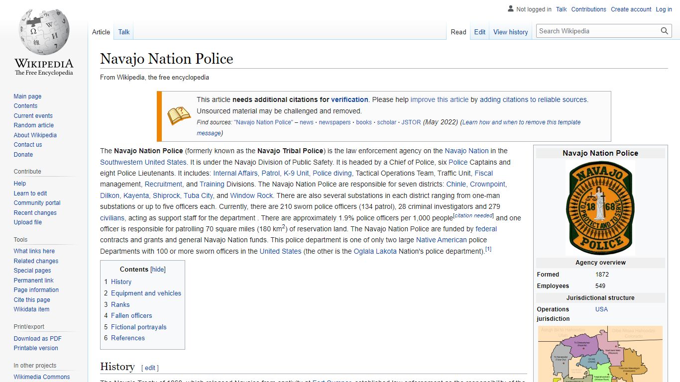 Navajo Nation Police - Wikipedia