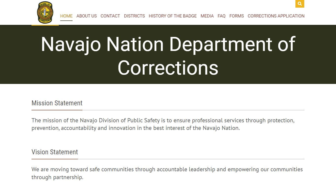 Navajo Nation Department of Corrections